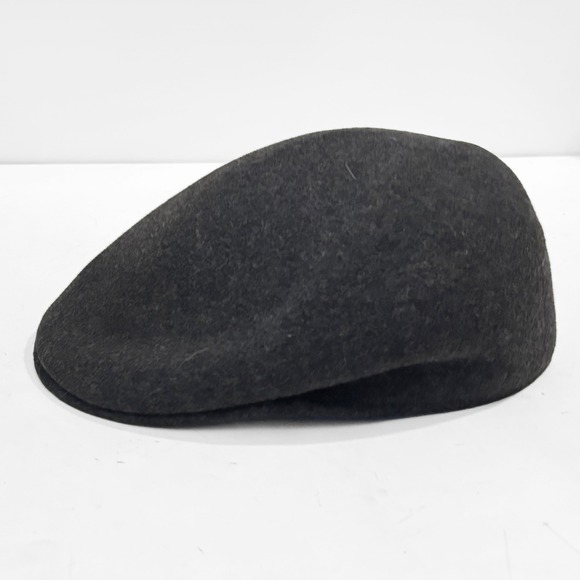 Scala Cuffley Charcoal Gray Wool Felt Newsboy Cap Hat Mens XL Retro Dapper - Picture 3 of 10